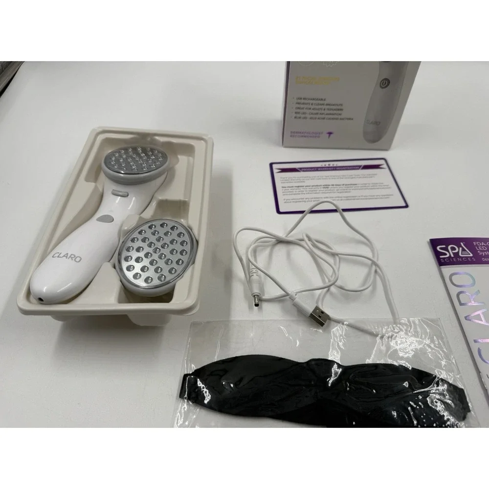 CLARO Acne Treatment Light Therapy‎ System by SPA Sciences, Blue & Red LED